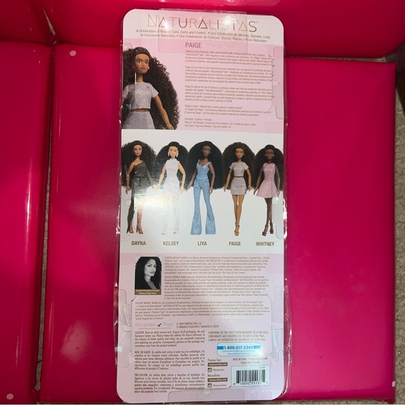 PAIGE Curly Brown Wig with Silver Dress - Picture 4 of 6